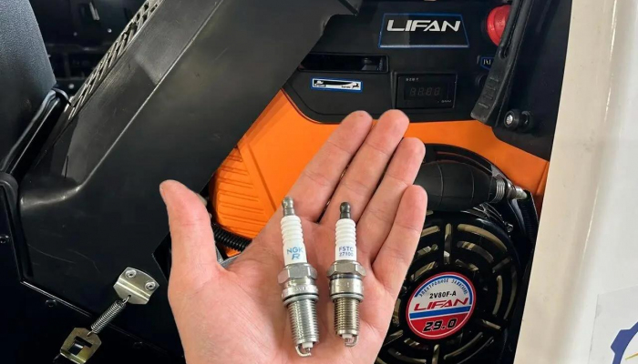 Когда нужно заменять свечи на двигателе Loncin LC2V80FD и Lifan LF2V80F-A?