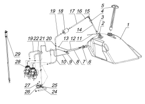 Система питания с двумя карбюраторами