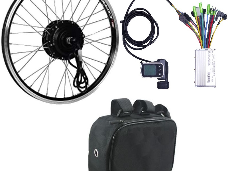 Комплект с Li-ion АКБ 36/48В 5,2-10A*ч, 350Вт, 26', редукторный / задний